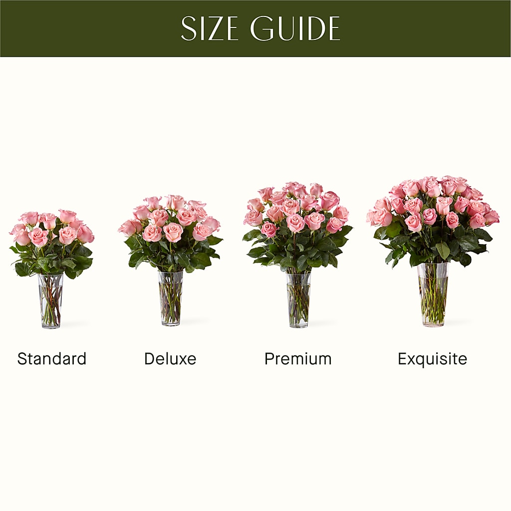 Long Stem Pink Rose Bouquet – Honey Bee Blooms San Marcos, San Marcos CA