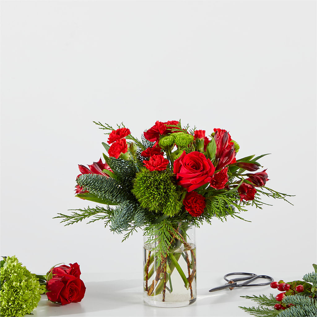 Merry Moment Bouquet – A Florist Original – Honey Bee Blooms San Marcos, San Marcos CA