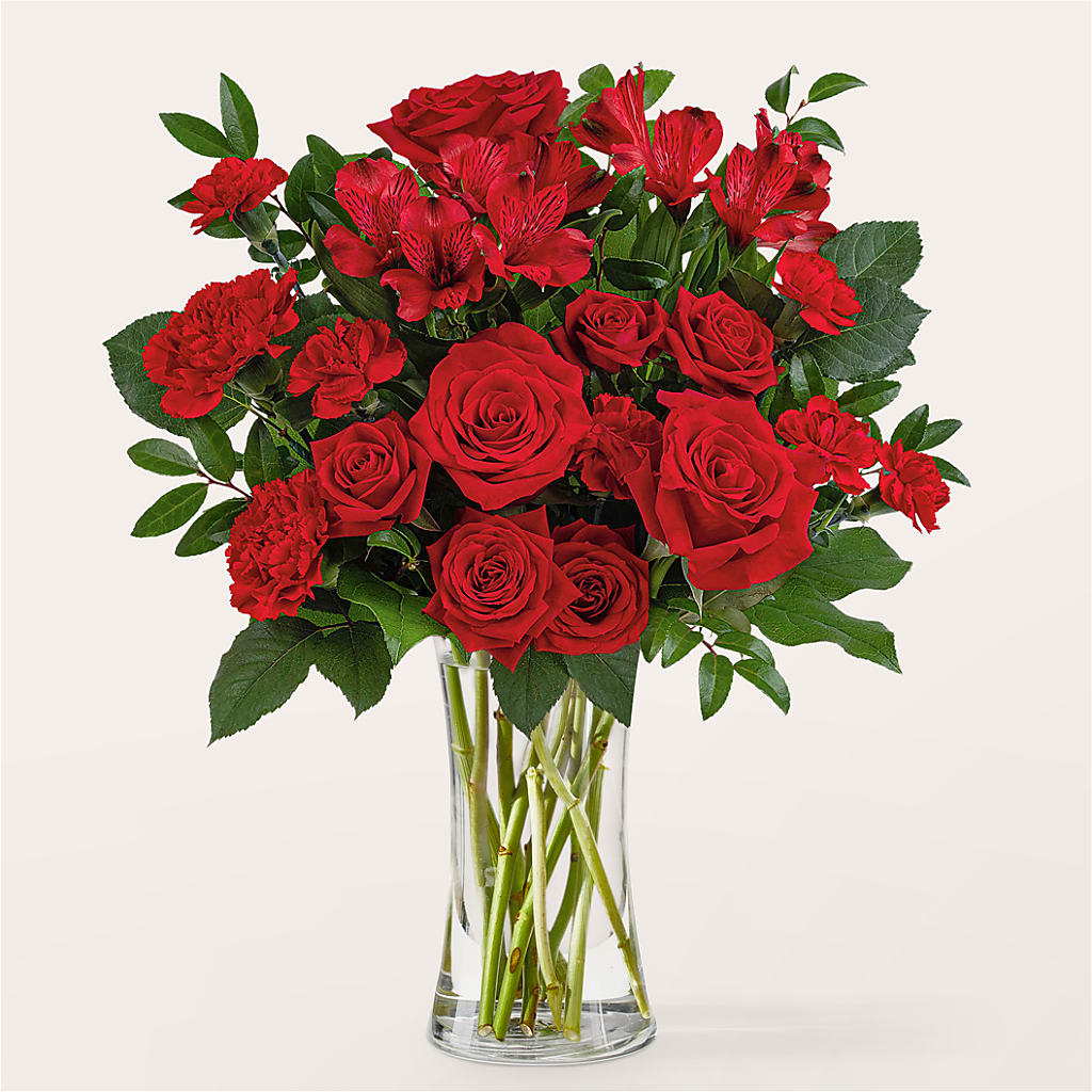 Brilliant Ruby Bouquet – Honey Bee Blooms San Marcos, San Marcos CA