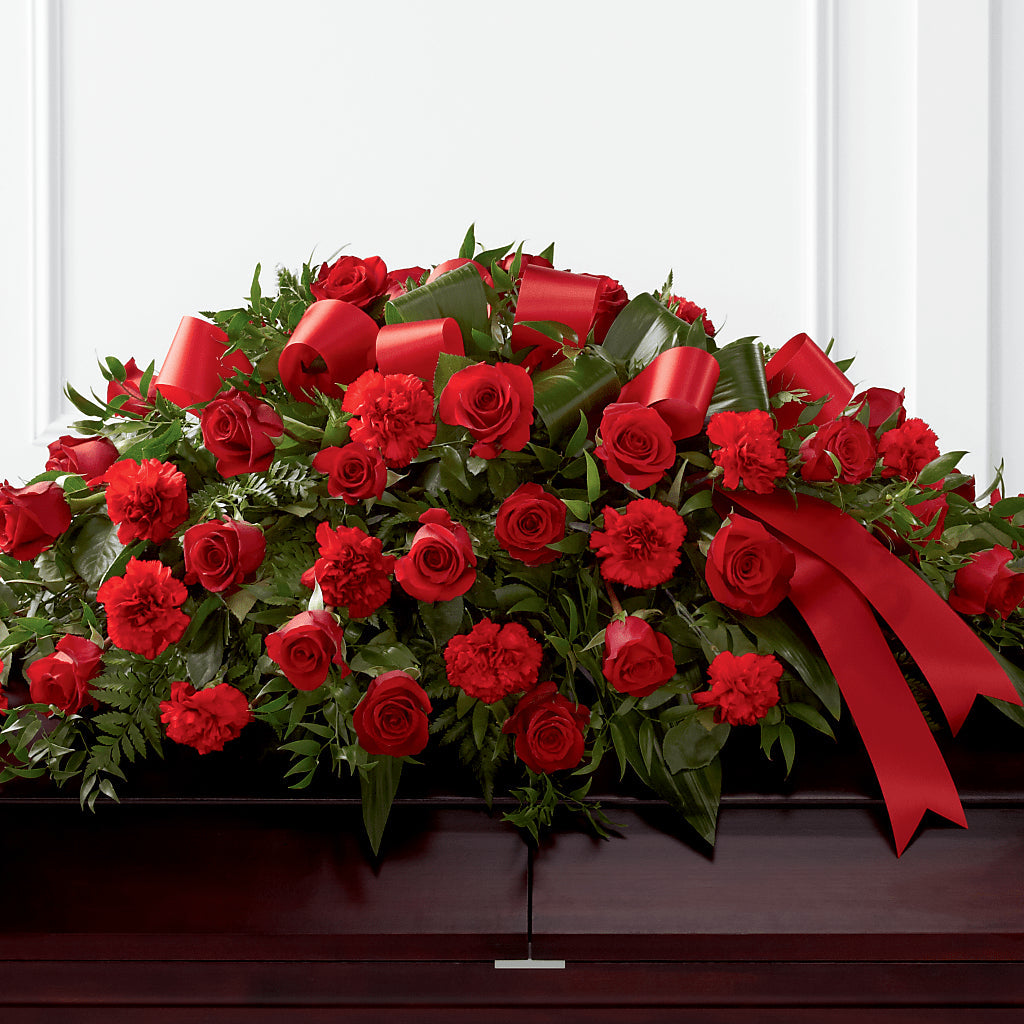 Tribute of Life Casket Spray – Honey Bee Blooms San Marcos, San Marcos CA