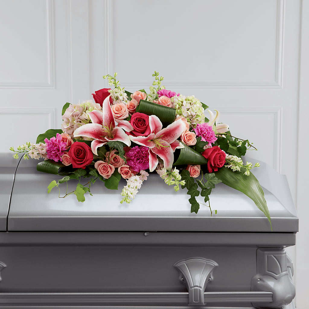 Splendid Grace Casket Spray – Honey Bee Blooms San Marcos, San Marcos CA