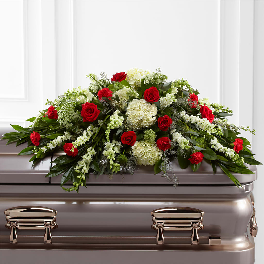 Sincerity Casket Spray – Honey Bee Blooms San Marcos, San Marcos CA