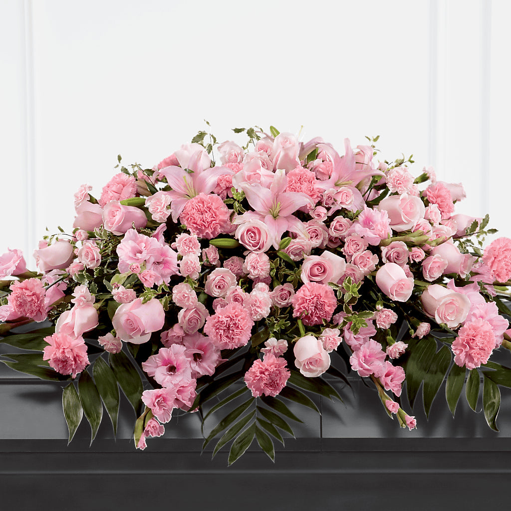 Garden of Comfort Casket Spray (Standard) – Honey Bee Blooms San Marcos, San Marcos CA