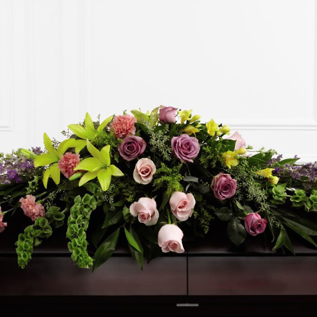 Forever Beloved Casket Spray – Honey Bee Blooms San Marcos, San Marcos CA
