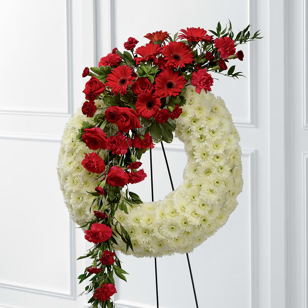 Graceful Tribute Wreath – Honey Bee Blooms San Marcos, San Marcos CA