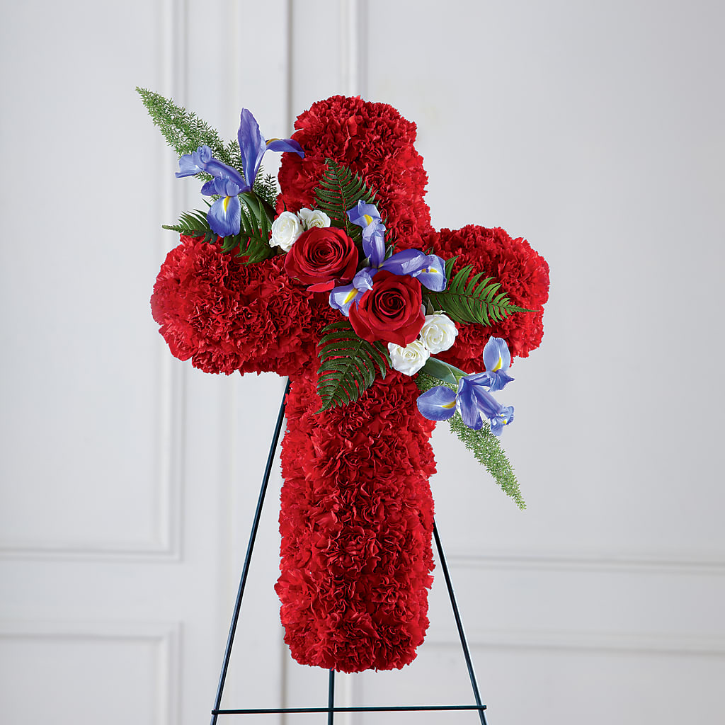 Faithful Hero Floral Cross – Honey Bee Blooms San Marcos, San Marcos CA