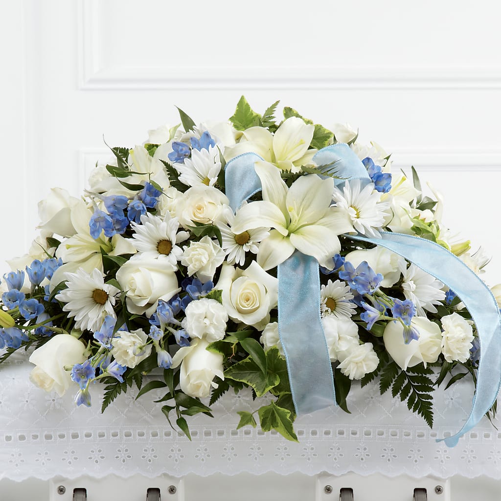 Tender Treasure Casket Spray – Honey Bee Blooms San Marcos, San Marcos CA