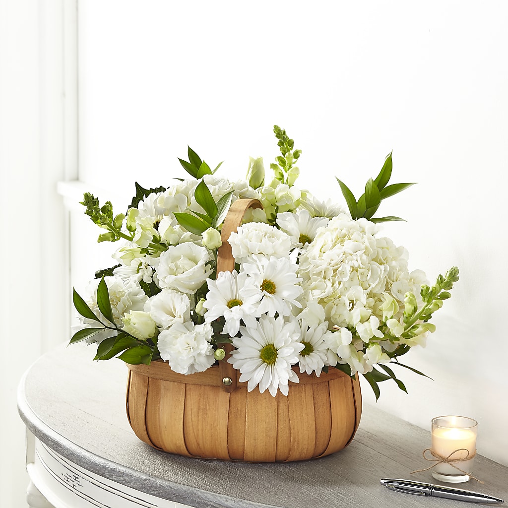 Pure Ivory Basket – Honey Bee Blooms San Marcos, San Marcos CA
