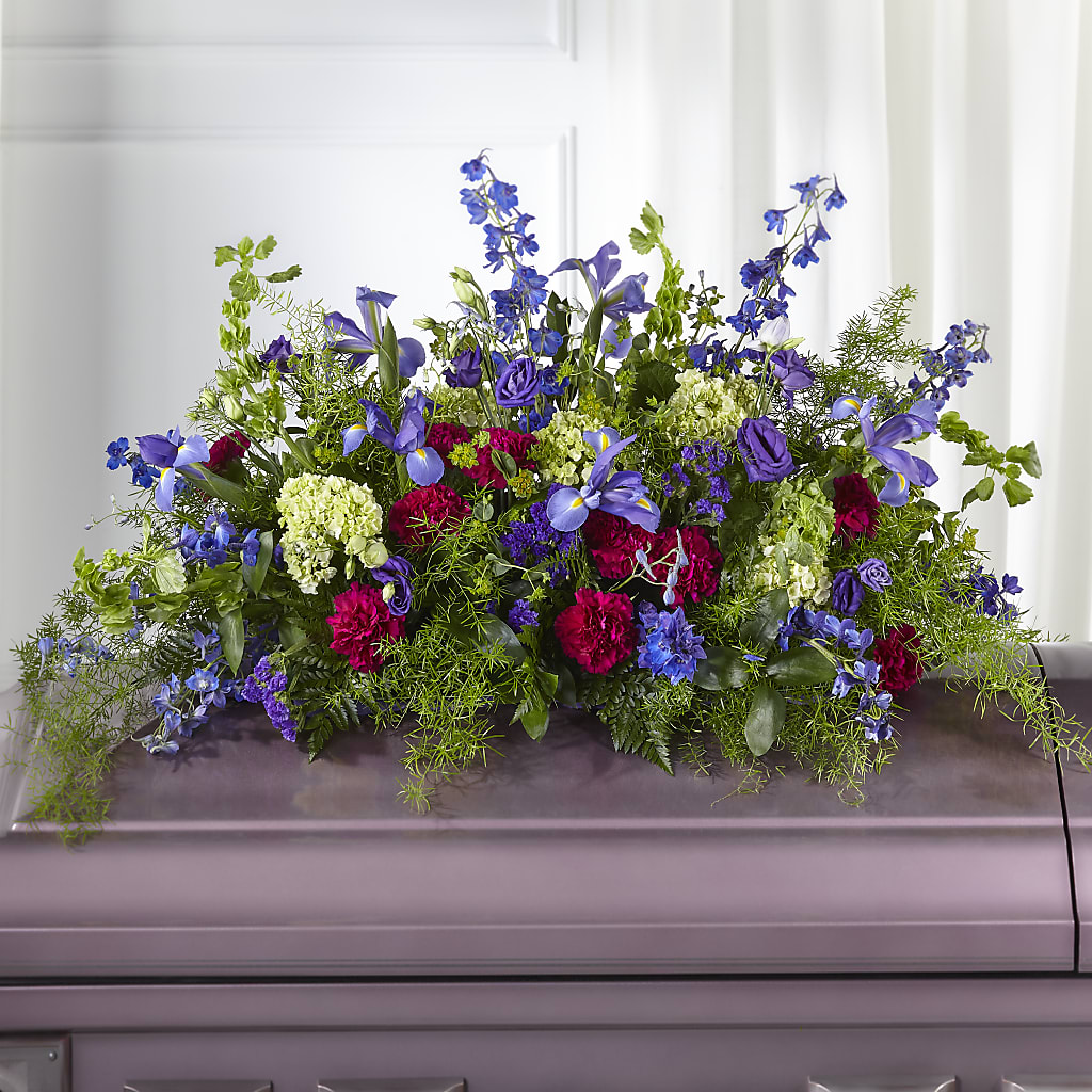 Always Treasured Casket Spray – Honey Bee Blooms San Marcos, San Marcos CA