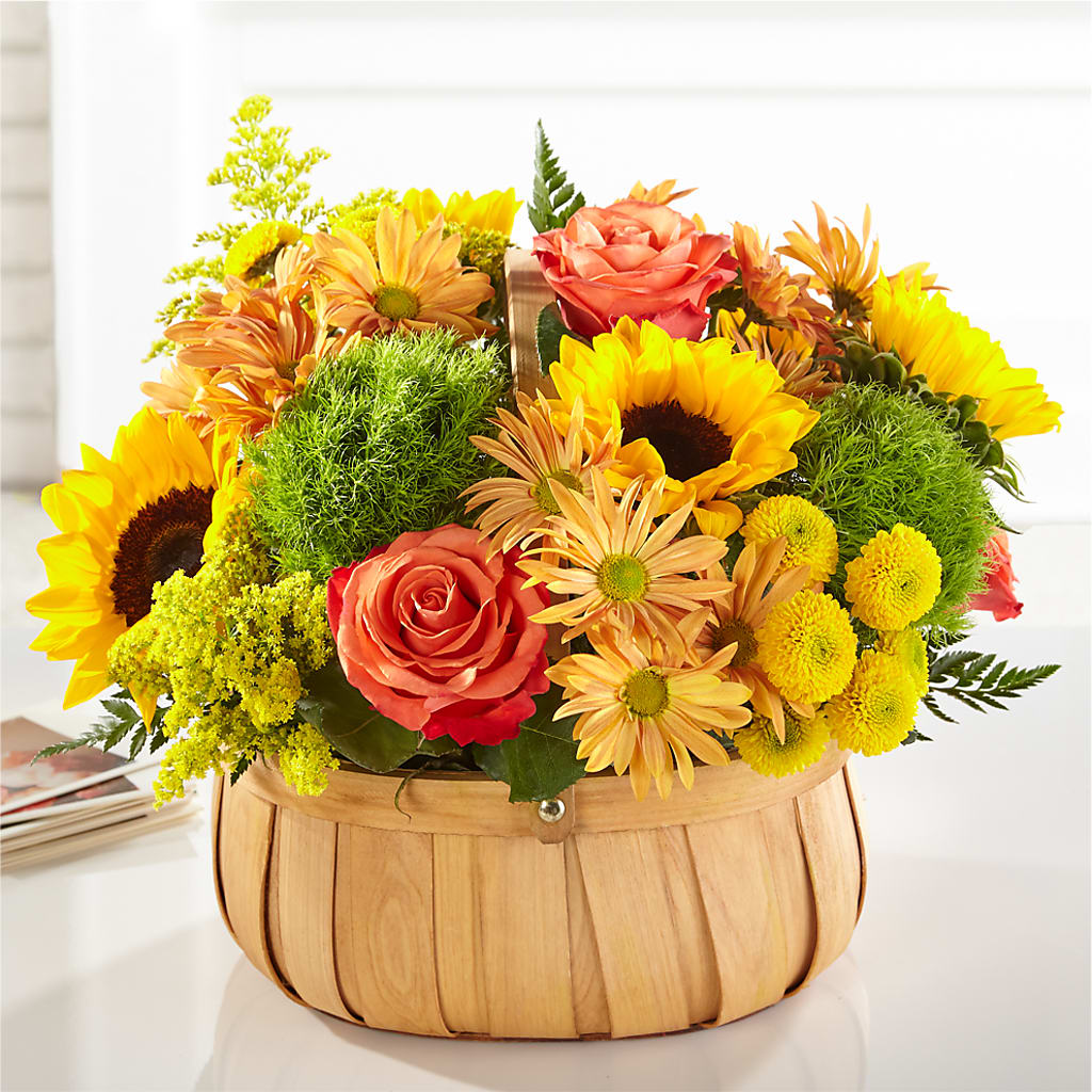 Harvest Sunflower Basket – Honey Bee Blooms San Marcos, San Marcos CA