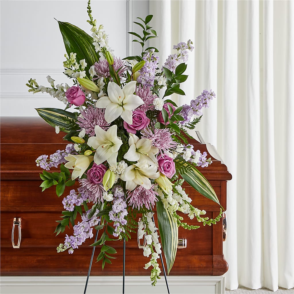 Grateful Hearts Standing Spray – Honey Bee Blooms San Marcos, San Marcos CA