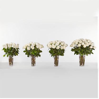 Long Stem White Rose Bouquet –  Honey Bee Blooms San Marcos, San Marcos CA