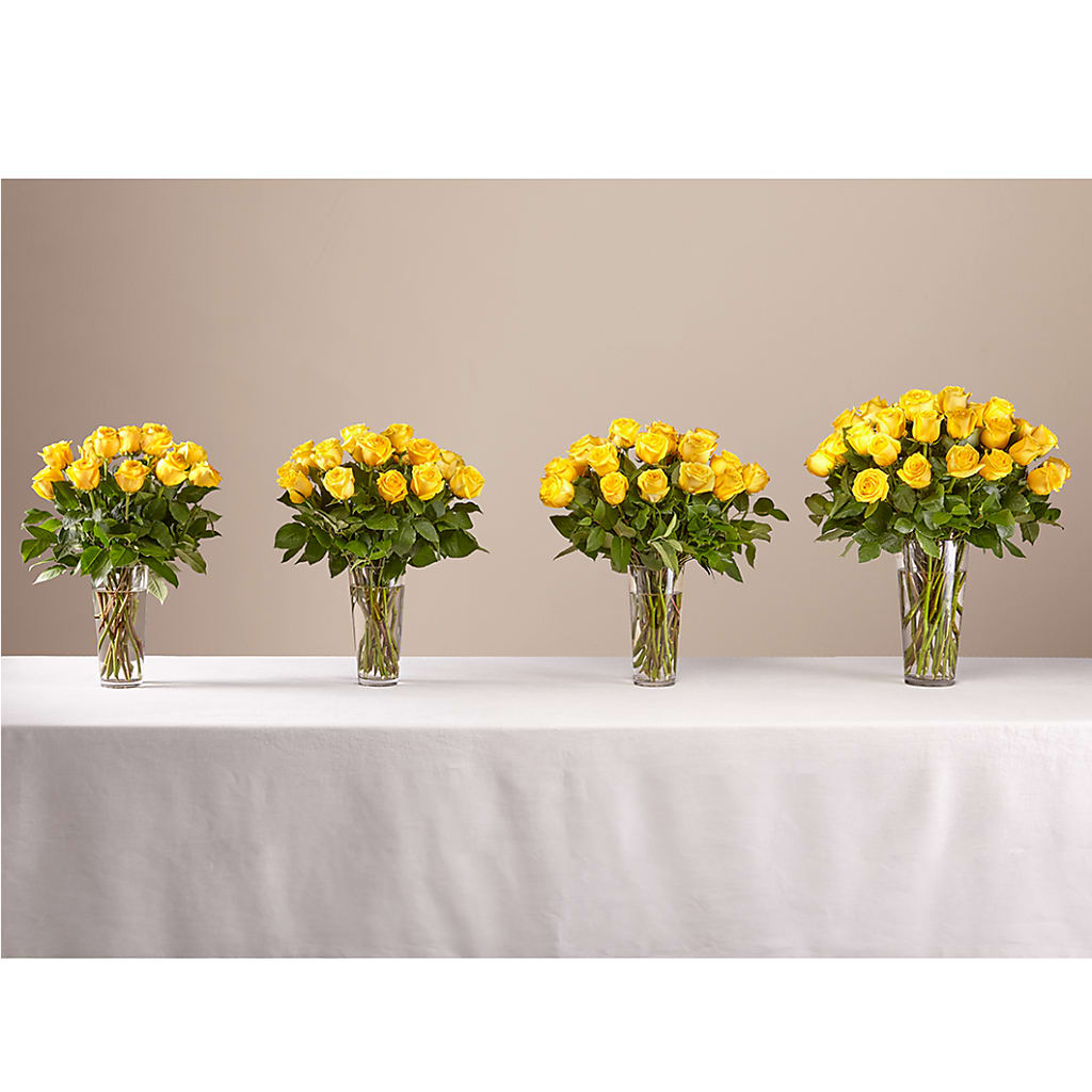 Long Stem Yellow Rose Bouquet –  Honey Bee Blooms San Marcos, San Marcos CA