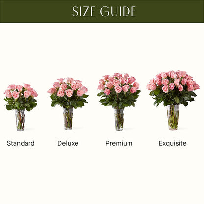 Long Stem Pink Rose Bouquet –  Honey Bee Blooms San Marcos, San Marcos CA