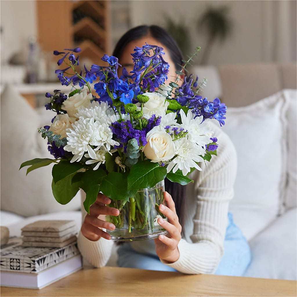 Cerulean Waves Bouquet –  Honey Bee Blooms San Marcos, San Marcos CA