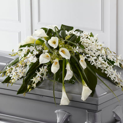 Angel Wings Casket Spray –  Honey Bee Blooms San Marcos, San Marcos CA