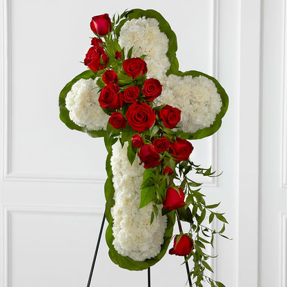 Floral Cross Easel –  Honey Bee Blooms San Marcos, San Marcos CA