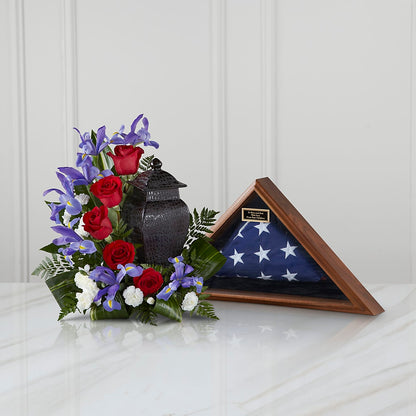 Patriotic Tribute Arrangement –  Honey Bee Blooms San Marcos, San Marcos CA