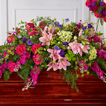 Radiant Tribute Casket Spray –  Honey Bee Blooms San Marcos, San Marcos CA