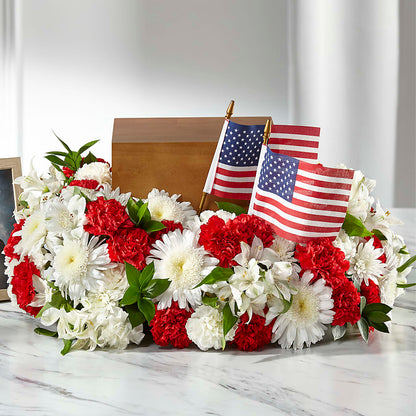 Spirit of Patriotism Cremation Adornment –  Honey Bee Blooms San Marcos, San Marcos CA