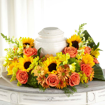 Faithful Sunflower Cremation Adornment –  Honey Bee Blooms San Marcos, San Marcos CA