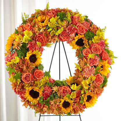 Autumnal Memories Wreath (Standard) –  Honey Bee Blooms San Marcos, San Marcos CA