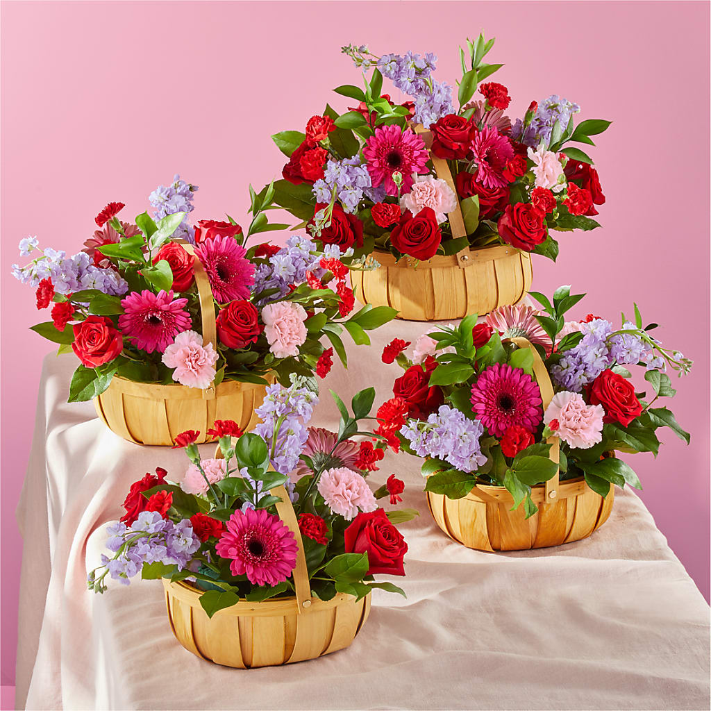 Pink Picnic Basket –  Honey Bee Blooms San Marcos, San Marcos CA