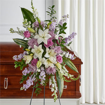 Grateful Hearts Standing Spray –  Honey Bee Blooms San Marcos, San Marcos CA