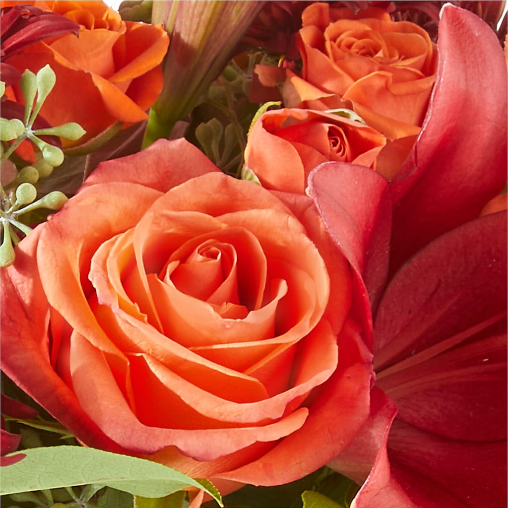 Crimson Leaves Bouquet –  Honey Bee Blooms San Marcos, San Marcos CA