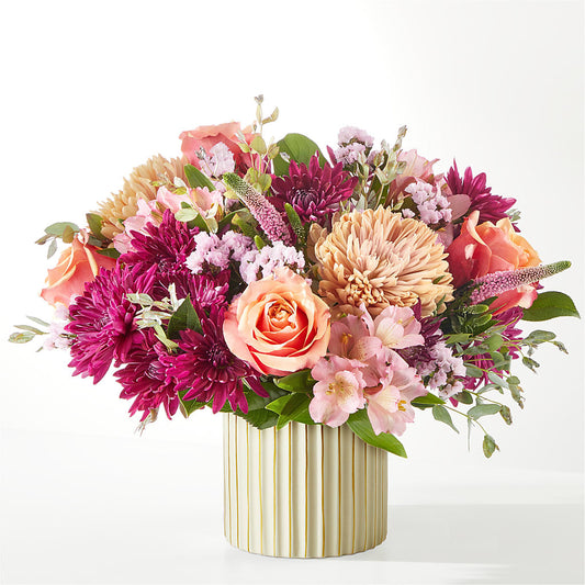 Berry Cobbler Bouquet with Ivory Vase –  Honey Bee Blooms San Marcos, San Marcos CA
