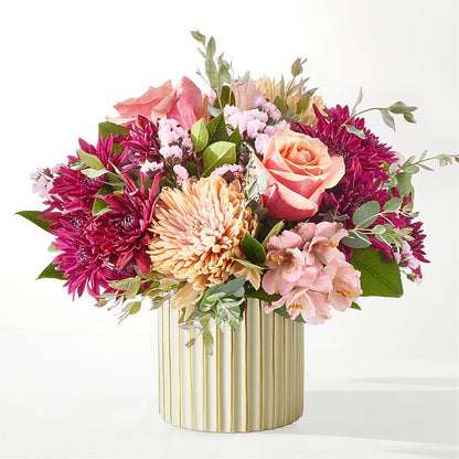 Berry Cobbler Bouquet with Ivory Vase –  Honey Bee Blooms San Marcos, San Marcos CA