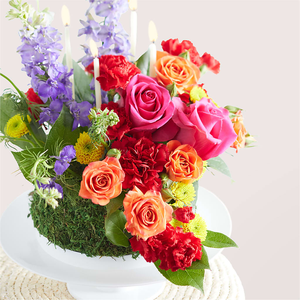 Best Year Yet Floral Cake –  Honey Bee Blooms San Marcos, San Marcos CA
