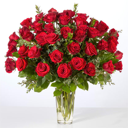Forever Yours Fifty Stem Red Rose Bouquet –  Honey Bee Blooms San Marcos, San Marcos CA